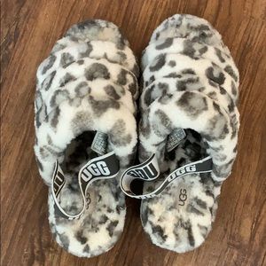 Ugg Fluff Yeah slippers leopard print